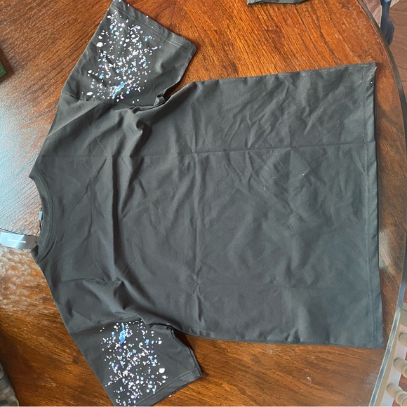 AMIRI Black T-Shirt with White Logo - Picture 3 of 5